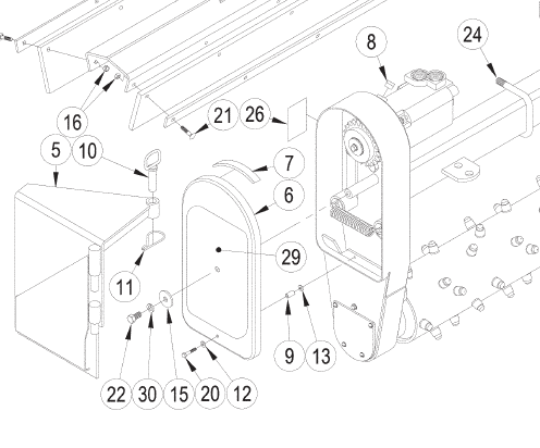 Gate pin breadkown