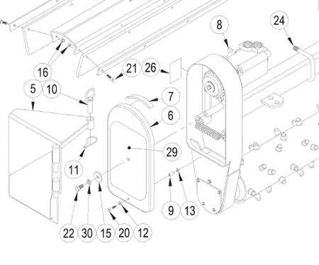 Gate pin breadkown