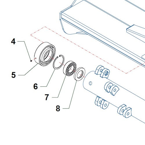 BEARING HOUSING, ZMT1600, ROTOR