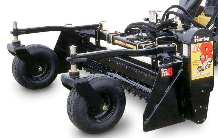 HARLEY POWER RAKE 8' SKID STEER