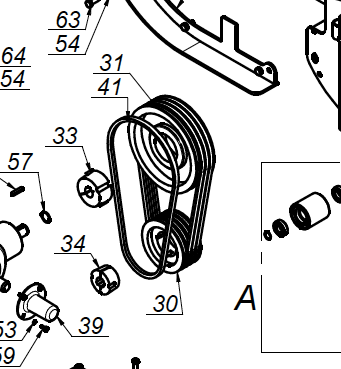 V-BELT XPB-1500, KBRP, KANGU