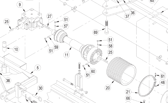 side drive assembly, Harley T6