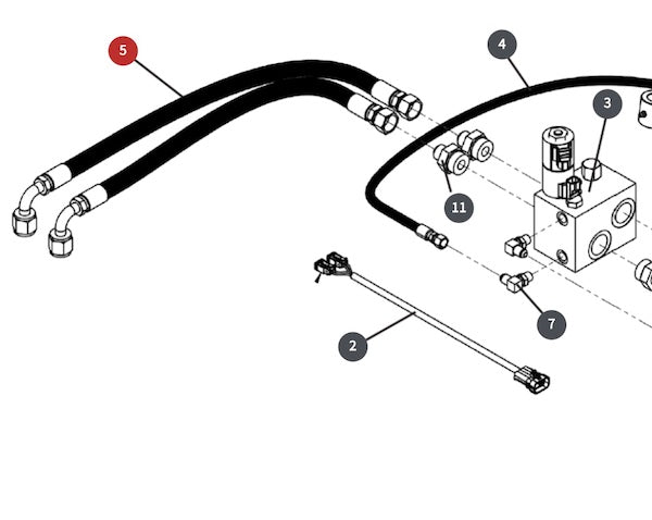 Harley hose assembly