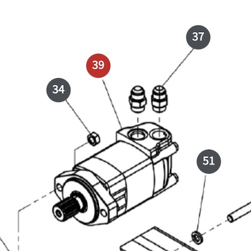 MOTOR, 8CID, 1.25 14T 2-BOLT EATON