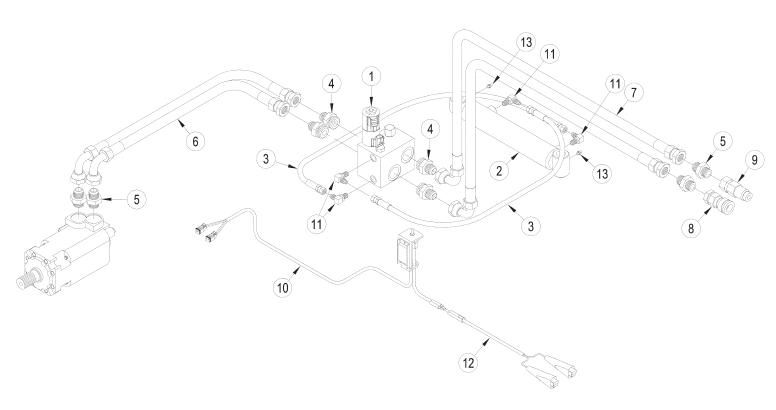 HYDRAULIC MANIFOLD, VALVE JEM031212-B