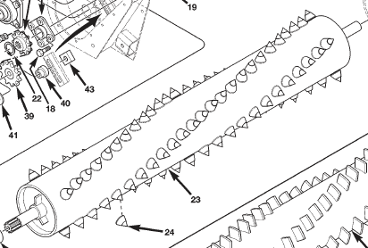 ROTOR, CARBIDE TEETH, 605 PRESEEDER