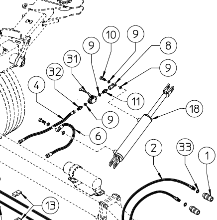 HYDRAULIC HOSE Q-RAKE 630.689