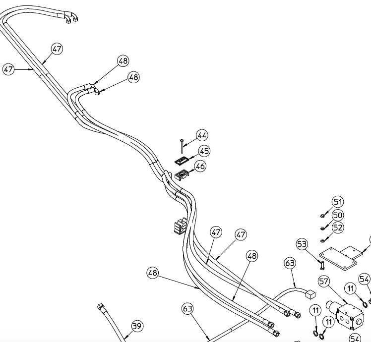 HYDRAULIC HOSE 0.25 640.123