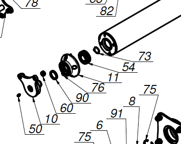 BEARING HOUSING, ROLLER HUB