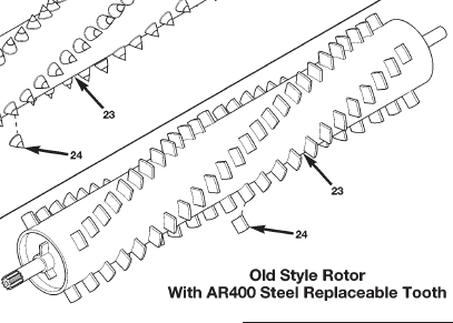 ROTOR, AR400 TEETH, 605 PRESEEDER