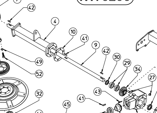 DRIVE SHAFT, CENTER 220.527