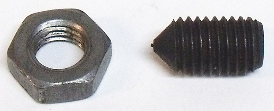 set screw & locking nut