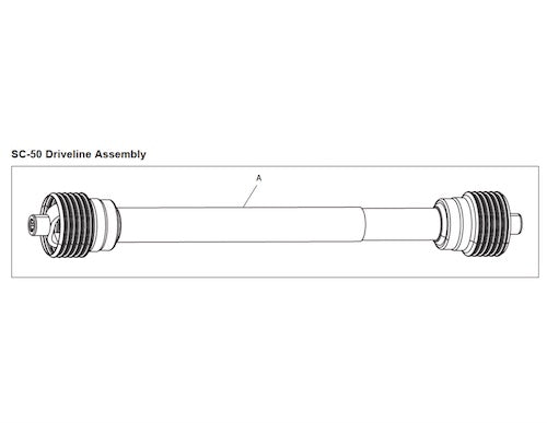 SC-50 PTO shaft assembly