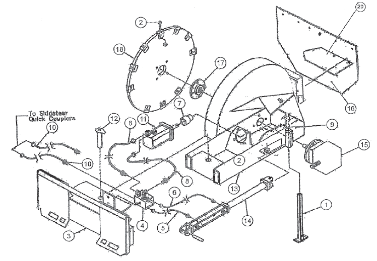 MOUNTING BRACKET, SKID STEER