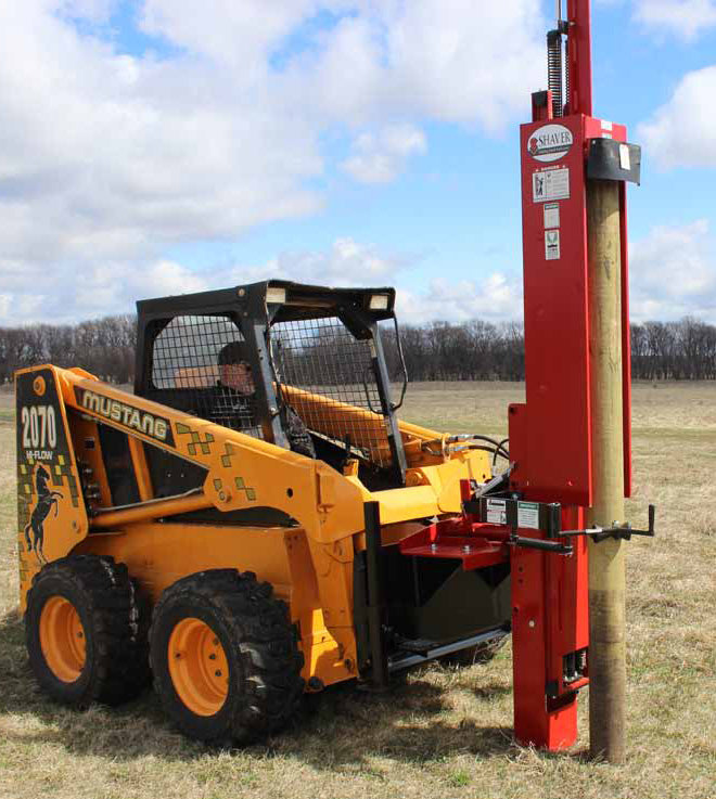 skid steer post driver