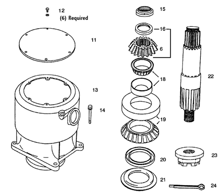 Brown gearbox assembly