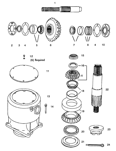 GEARBOX ASSEMBLY, 165 HP, 540 RPM