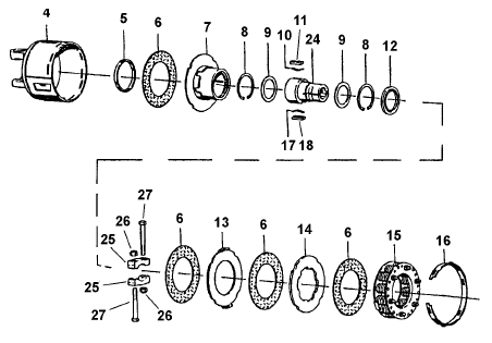 CLUTCH DRIVE PLATE, OUTSIDE