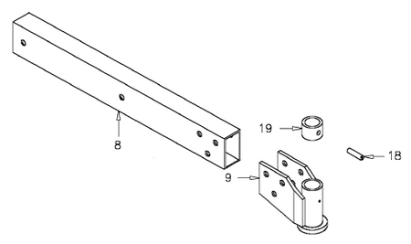 Tailwheel support arm