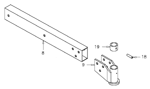 Tailwheel support arm