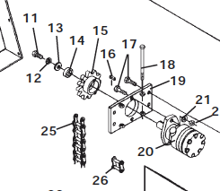 trencher drive chain