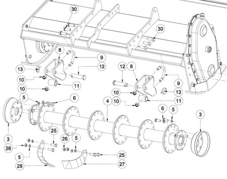 Sundown rotor assembly parts breakdown