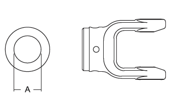 IMPLEMENT YOKE, 1.375 ROUND BORE, BYPY2