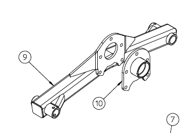Right hand axle assembly