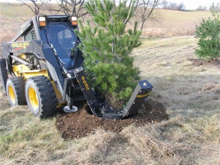 Bradco 2625 tree spade in operation