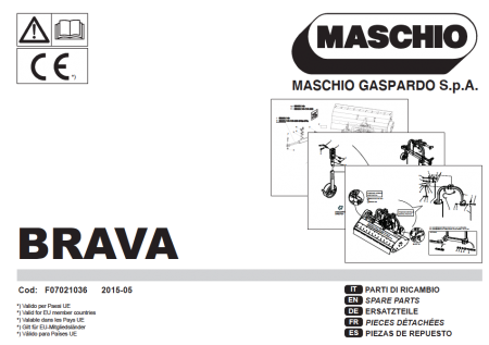 Brava Parts Manual 2015-05, F0721036