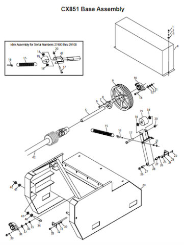 Pequea CX851 Parts Manual