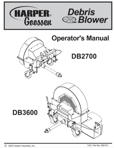 DB2700 & DB3600 Manual (2003)