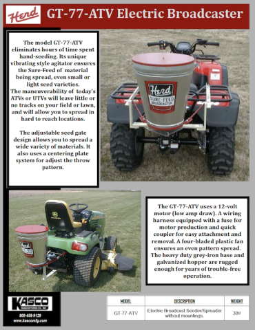 Herd GT-77-ATV Leaflet