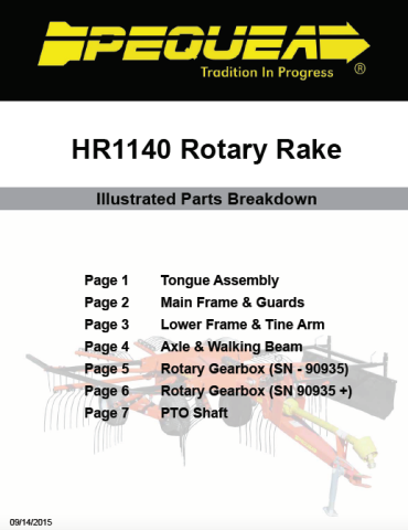 HR1140 Parts Manual
