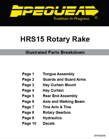 HRS15 Parts Manual