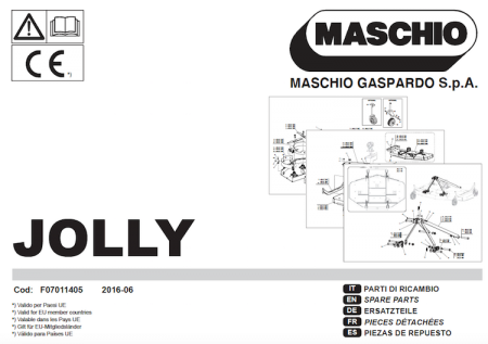 Jolly 120-180 Parts Manual 2016