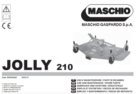 Jolly 210 Owners Manual 2009