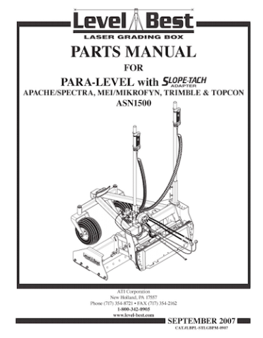 PLD-Series Parts Manual (General) 2007-09
