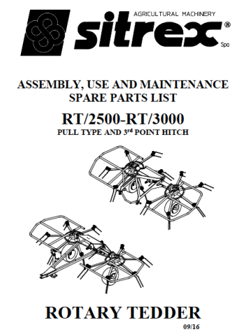 RT3000 Parts Manual Only 2016-09