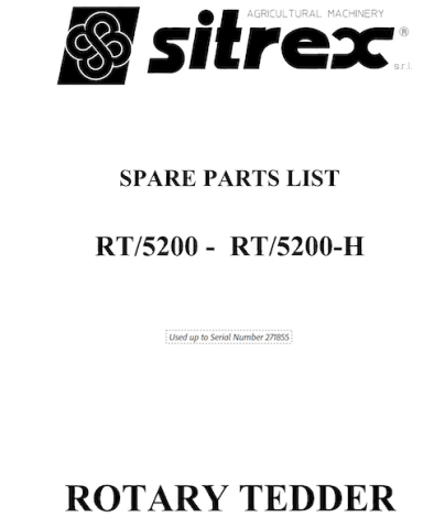 RT5200 Parts Manual up to S/N 271855 (2006-09)