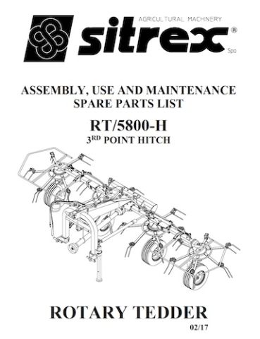 RT5800H 3-Point Parts Manual Only 2017-02