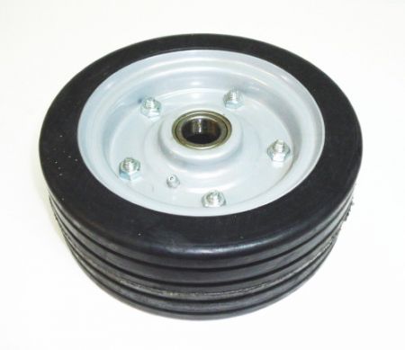 WHEEL ASSEMBLY, SOLID RUBBER, FINISH MOWER
