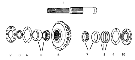 Brown input shaft assembly