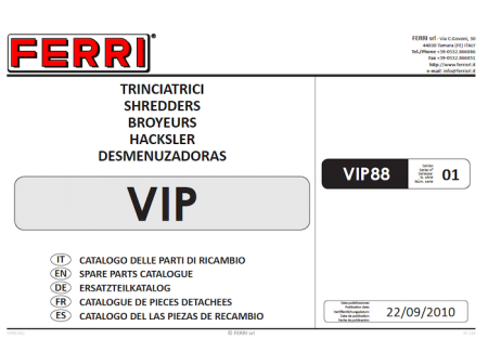 VIP Parts Manual 2010-09
