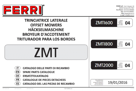 ZMT Parts Manual 2016-01
