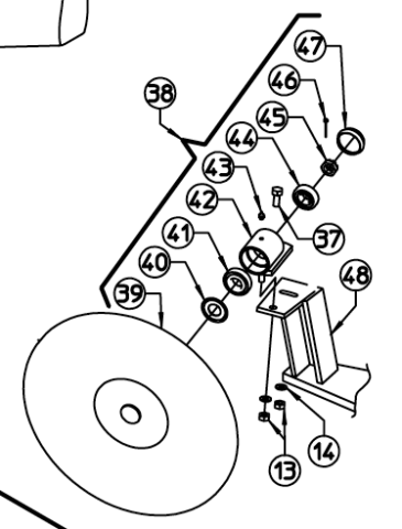 HAYWHEEL ASSEMBLY 100.763