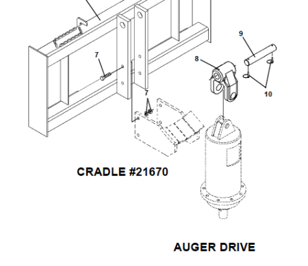 CRADLE FOR X-SERIES AUGERS