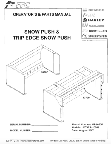 Snow Push Compact 10707, 10709 Series