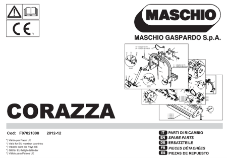 Corazza Spare Parts Manual 2012-12