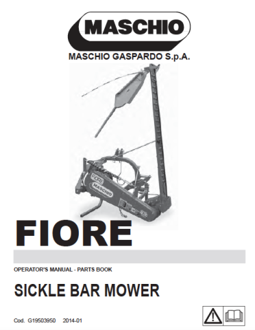 Maschio Fiore Sickle Bar Mower Manual